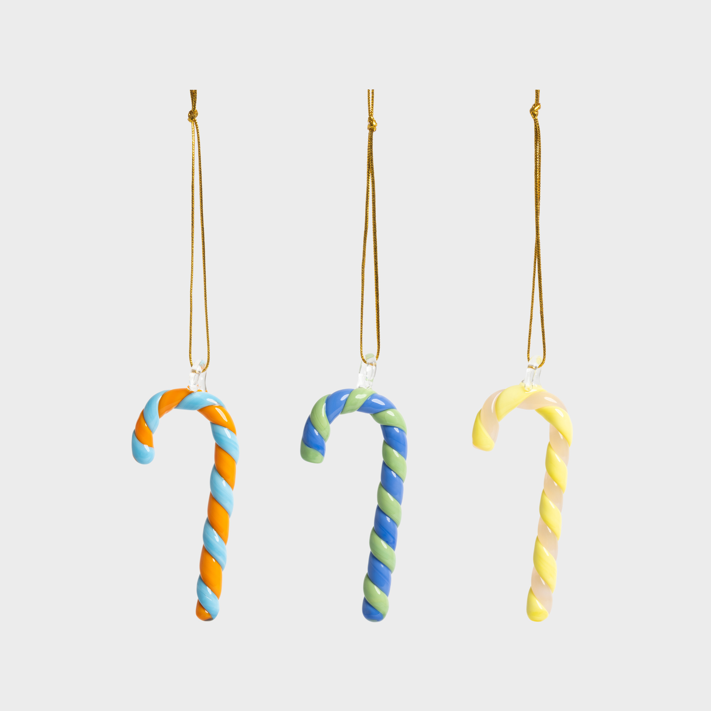 Ornament candy cane set of 3