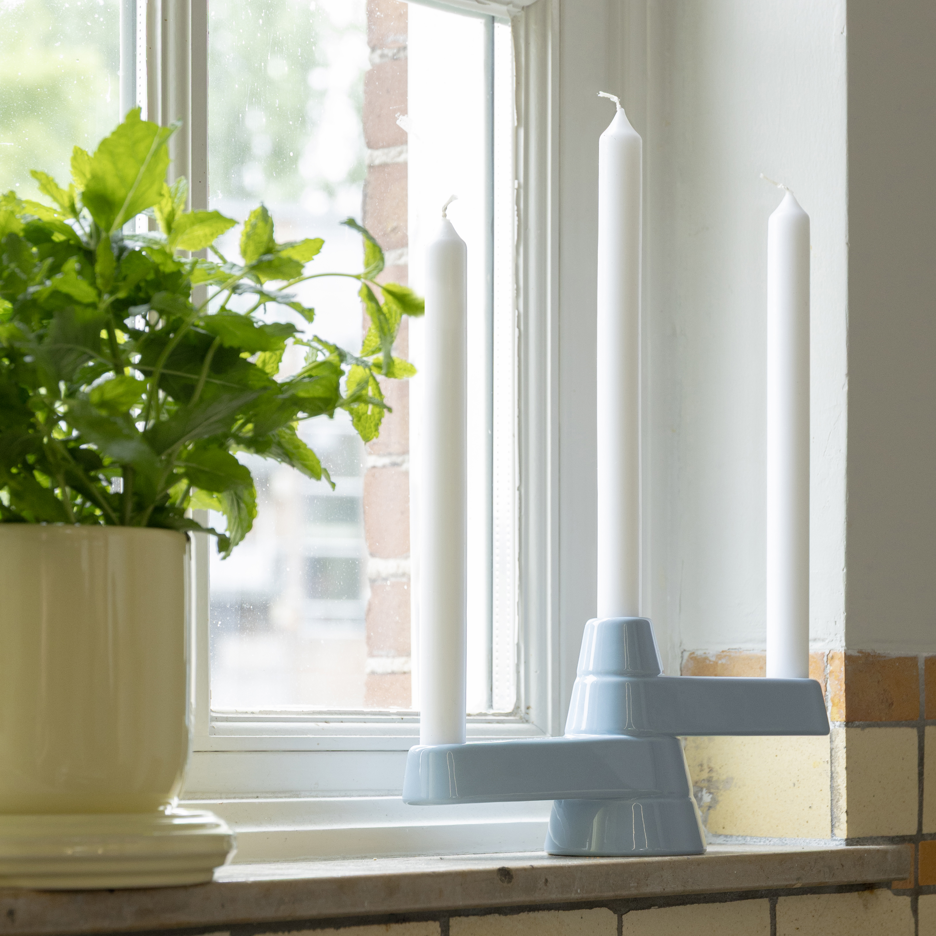 Candle holder brute blue