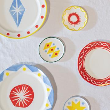 Plate festivo small set of 4