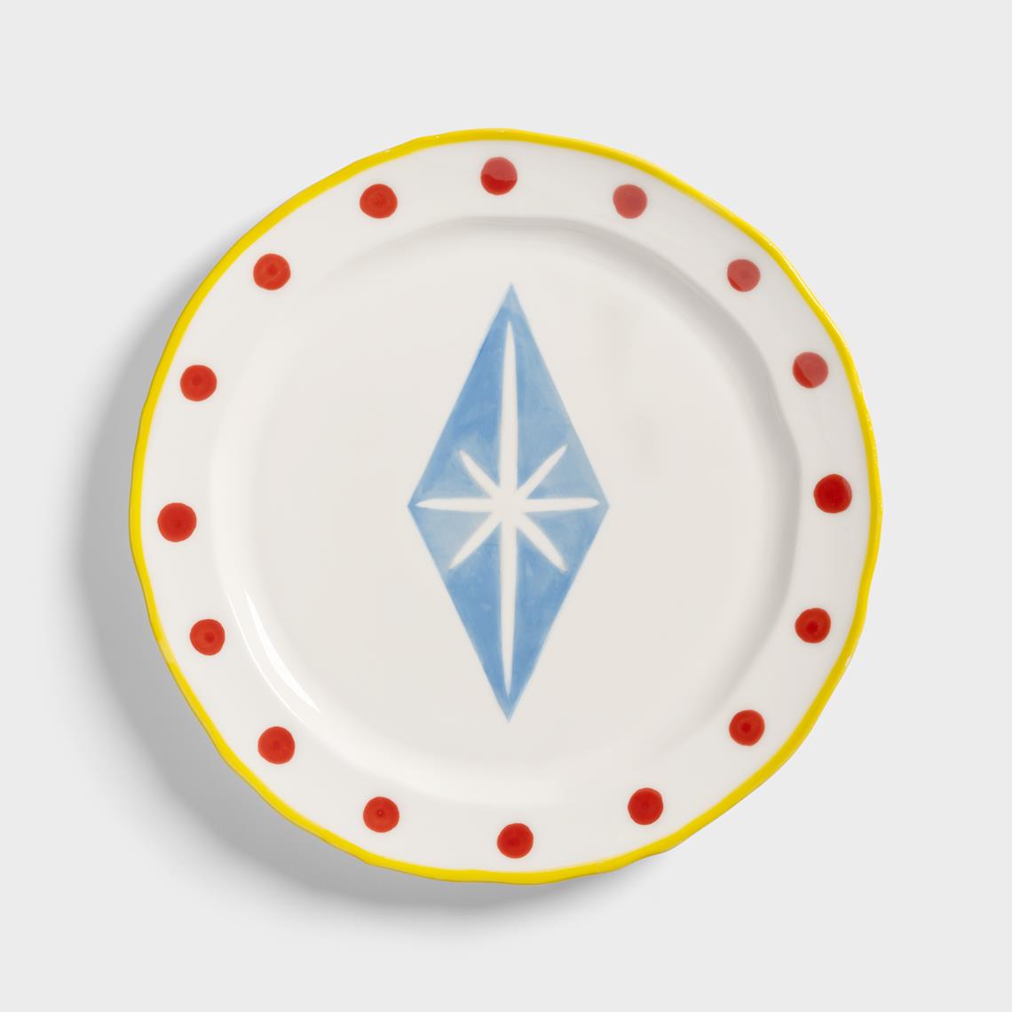 Plate festivo large rhombic