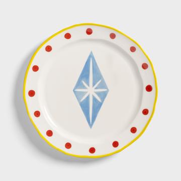 Plate festivo large rhombic
