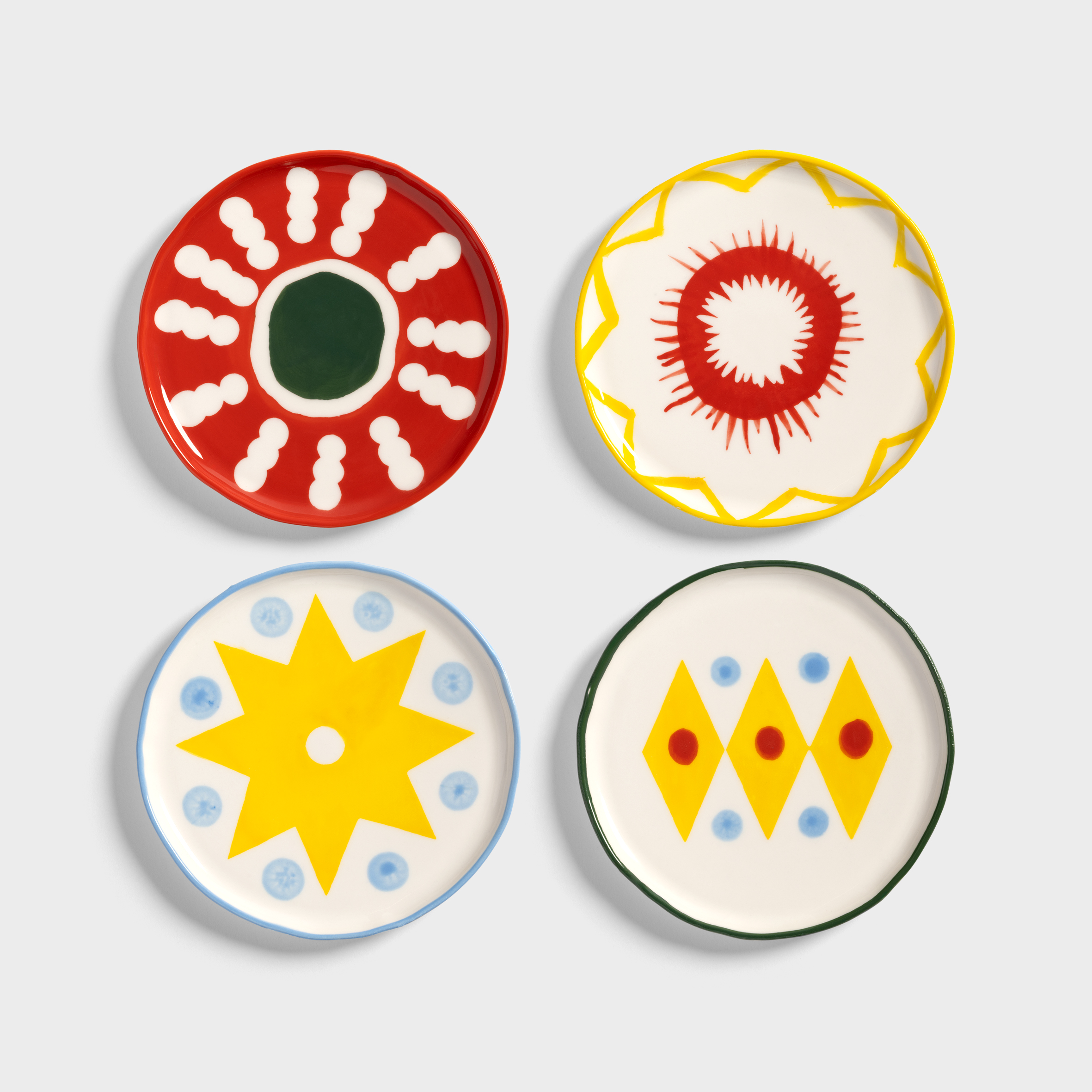 Plate festivo small set of 4