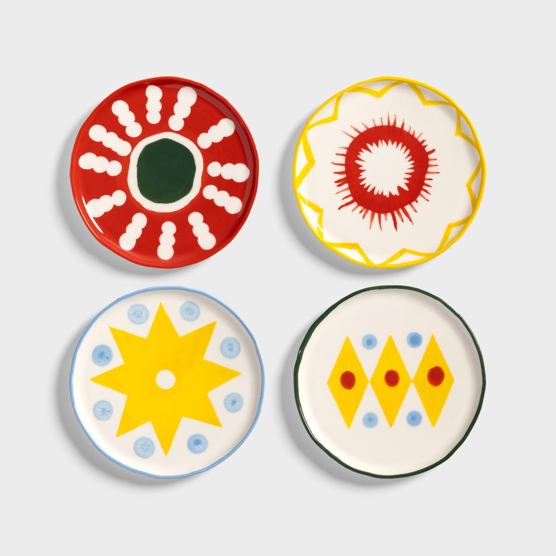 Plate festivo small set of 4