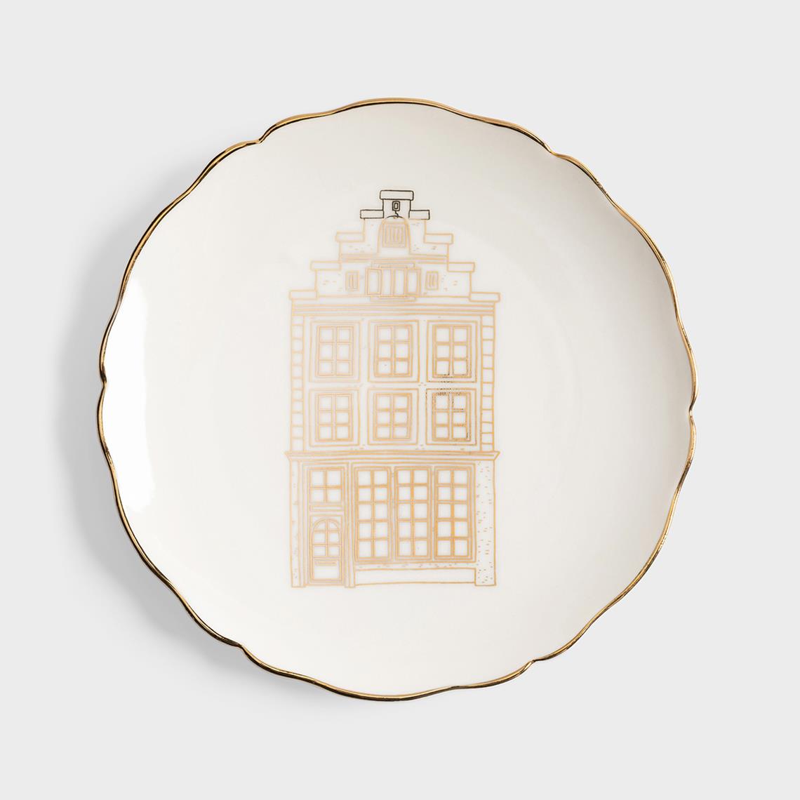 Plate canal house small set of 4