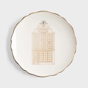 Plate canal house small set of 4