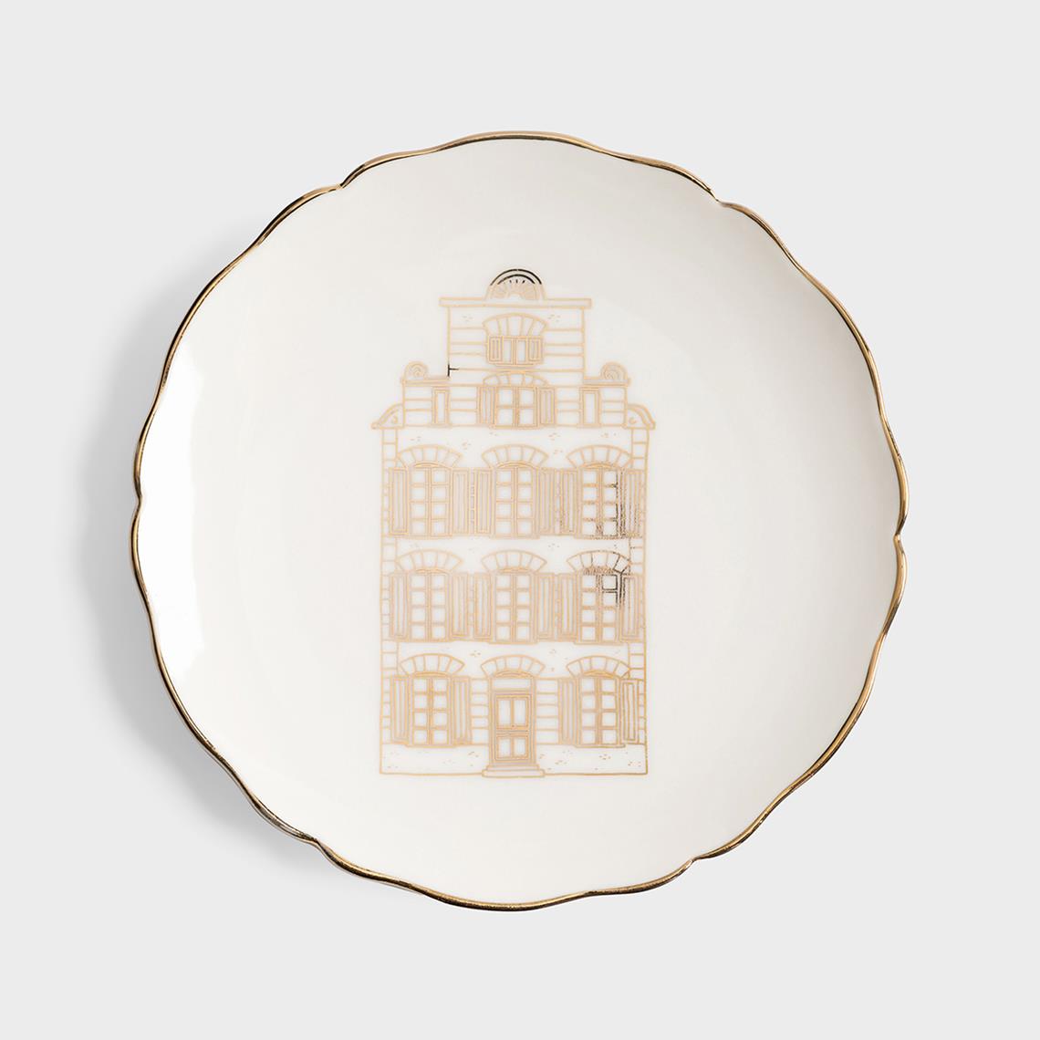 Plate canal house small set of 4