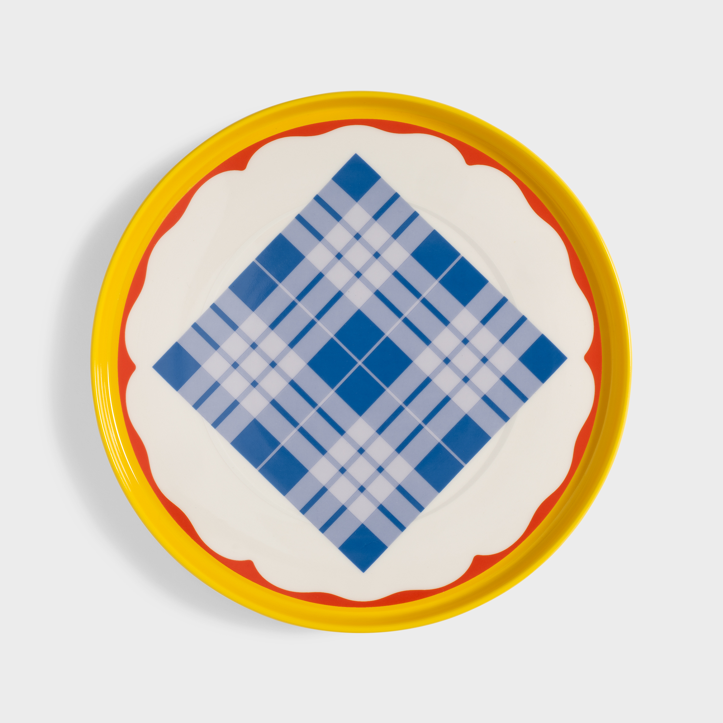 Plate daydream wave yellow