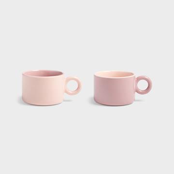 Mug chiquito pink set of 2